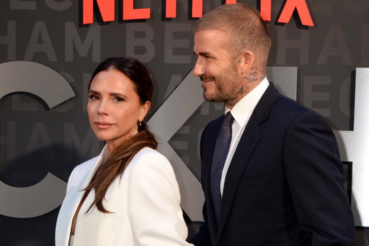 Victoria y David Beckham, en el estreno de su documental de Netflix en Londres el 3 de octubre de 2023.