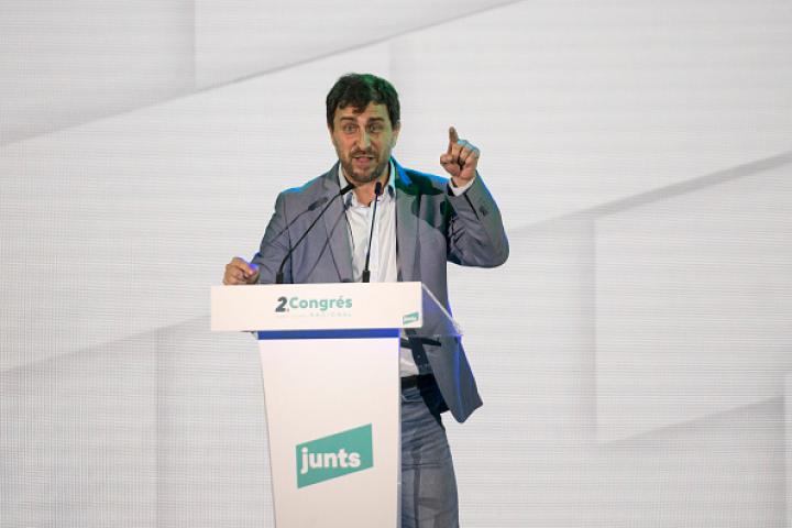 Toni Comín, vicepresidente del Consell per la Republica y eurodiputado por Junts, en una imagen de archivo.
