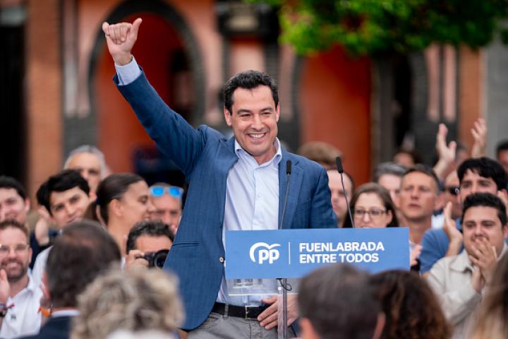 El presidente de la Junta de Andalucía, Juan Manuel Moreno Bonilla, en una imagen de archivo.