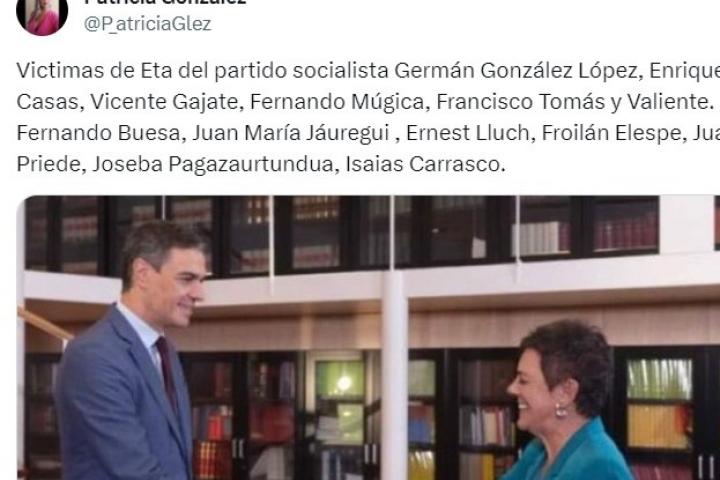 El tuit de la concejal de Vox en Ponferrada, Patricia González