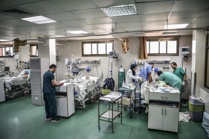 Foto de archivo de un hospital en Gaza.