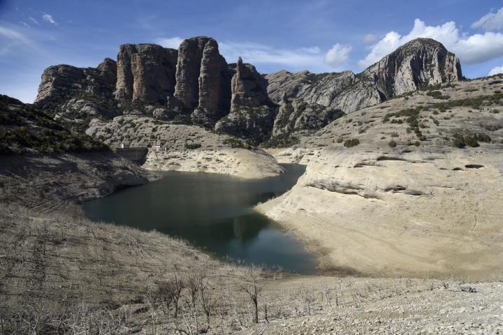 Estado del pantano de Vadiello, en Huesca.