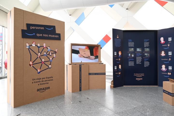 Exposición 'Personas que nos mueven' de Amazon.