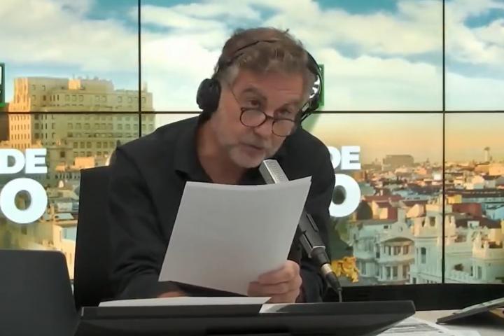 El presentador de 'Más de Uno', Carlos Alsina, este martes.