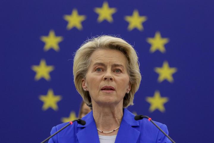 La presidenta de la Comisión Europea, Ursula von der Leyen.