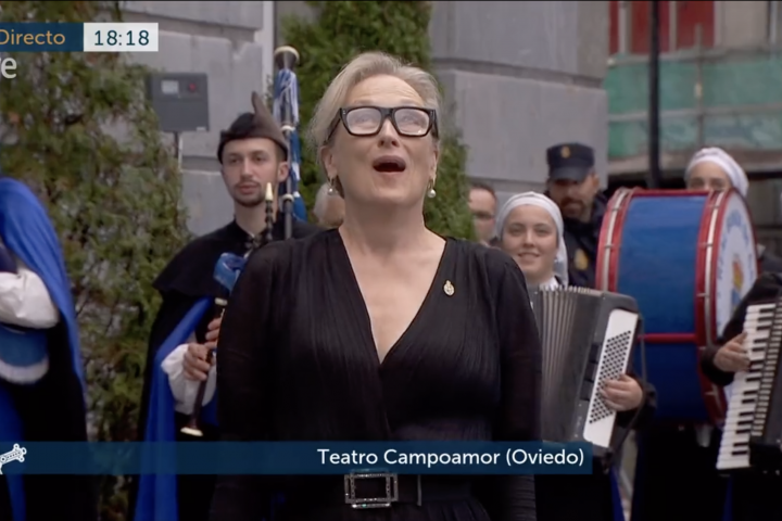 Meryl Streep, a su llegada a los Premios Princesa de Asturias.