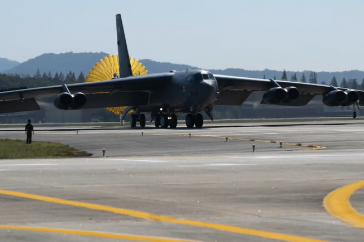 El bombardero B-52H de las Fuerzas Armadas de Estados Unidos.
