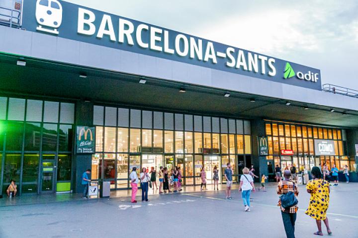 Imagen de archivo de la Estación de Sants (Barcelona).