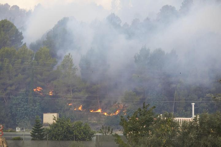 Imagen del incendio de Montixelvo.