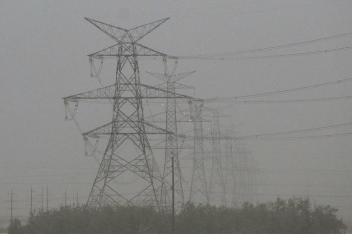 Postes eléctricos, en una imagen de archivo