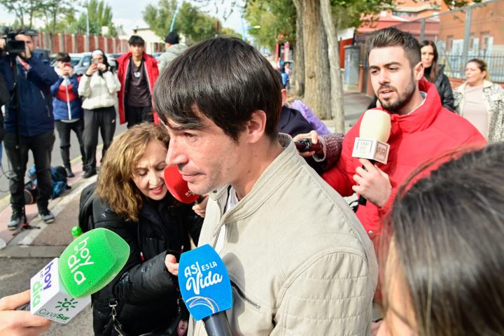El actor Juan José Ballesta, en los juzgados de Parla el 7 de noviembre de 2023.