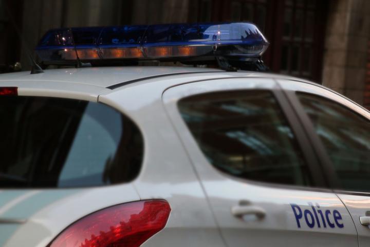 Imagen de archivo de un coche patrulla de la policía belga.