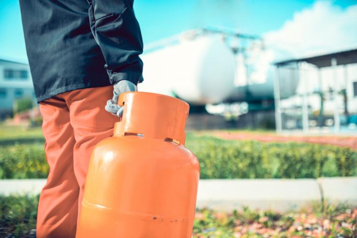 Imagen de archivo de un repartidor de butano.