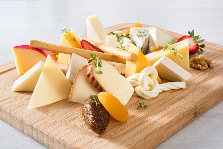 Una tabla de quesos.