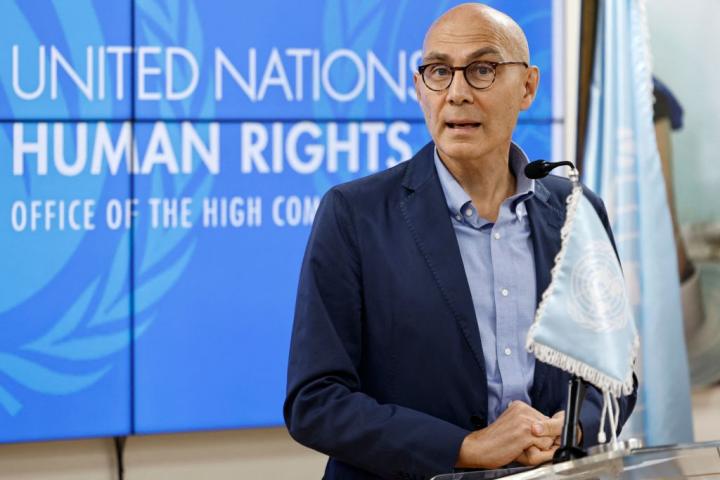 Volker Türk, en su intervención de este 8 de noviembre desde Egipto