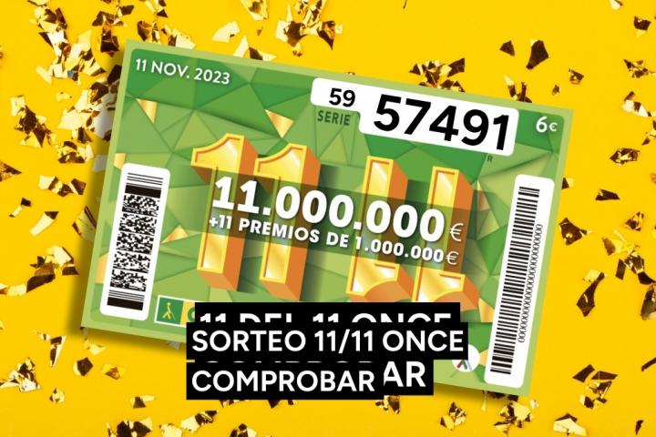 Comprobar resultado del Extra del 11 del 11 de la ONCE 2023