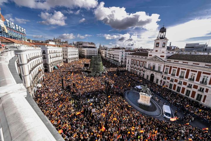 Manifestación del PP en Sol.