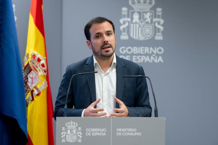Alberto Garzón, exministro de Consumo.