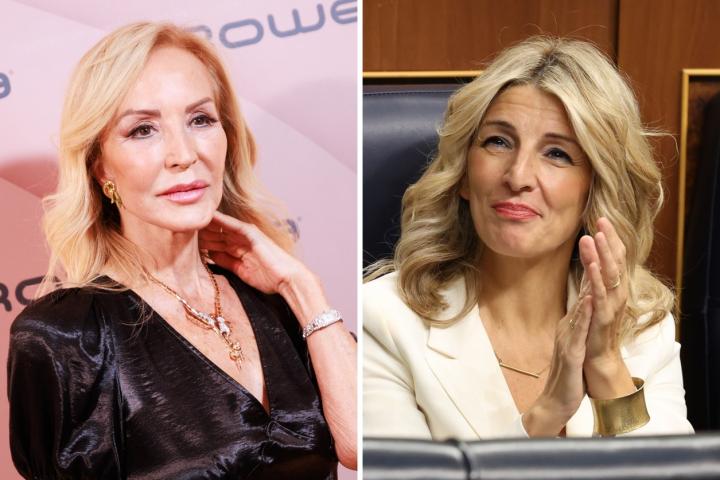 Carmen Lomana y Yolanda Díaz