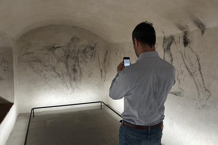 La "habitación secreta de Miguel Ángel", la sala en la que el genio renacentista se escondió en tiempos de persecución.