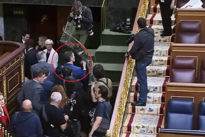 Pedro Sánchez en el Congreso de los Diputados.