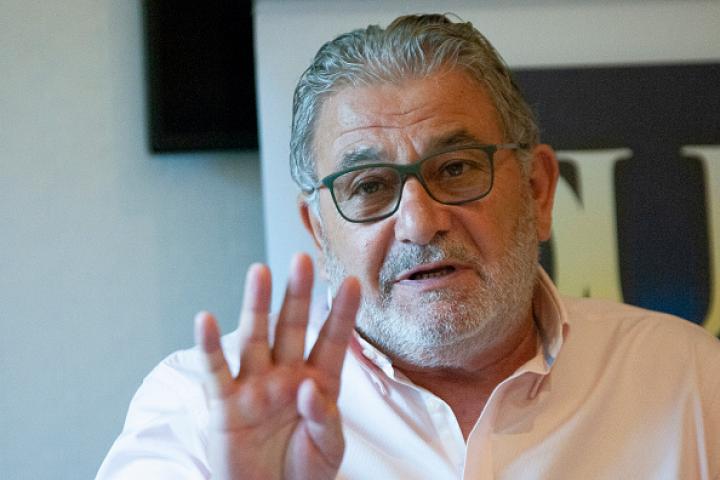 El exnarco Laureano Oubiña, en una imagen de archivo durante la presentación de su libro: 'Oubiña toda la verdad: ahora es mi turno'.