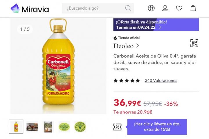 Aceite de oliva Carbonell