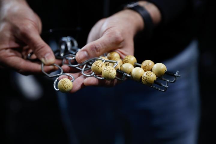 Bolas empleadas en el Sorteo de la Lotería de Navidad.