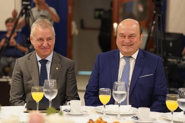 El lehendakari, Íñigo Urkullu, y el líder del PNV, Andoni Ortuzar, en una imagen de archivo.
