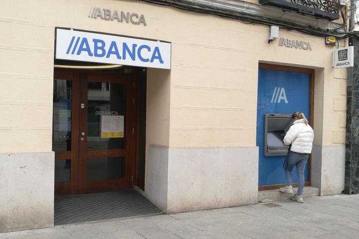 Una sucursal de Abanca, en una imagen de archivo