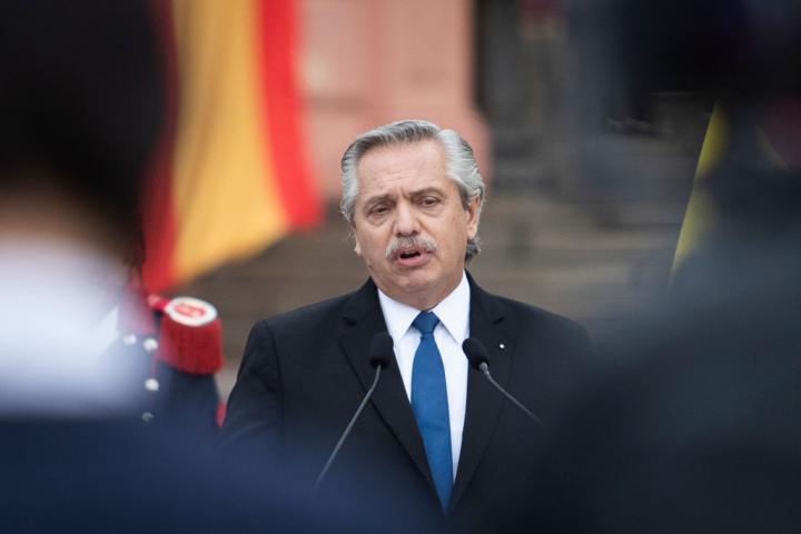 El presidente saliente de Argentina, Alberto Fernández, en una imagen reciente.