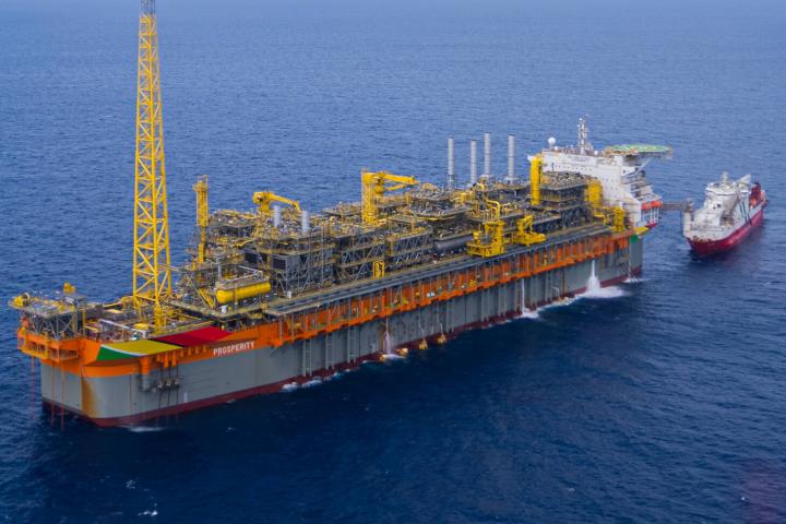 Fotografía del FPSO Prosperity de ExxonMobil, en Guyana.