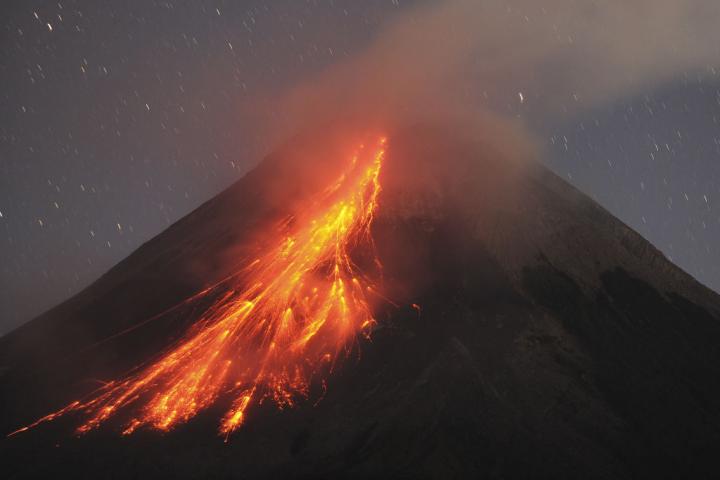 La erupción del volcán Merapi, en Indonesia.
