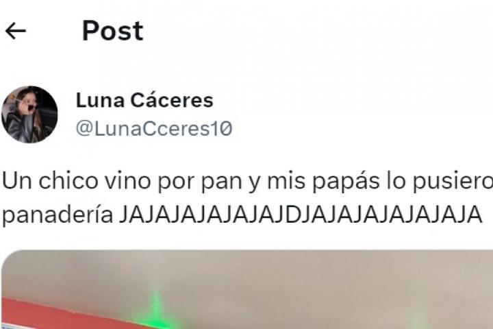 El tuit de @lunacceres10