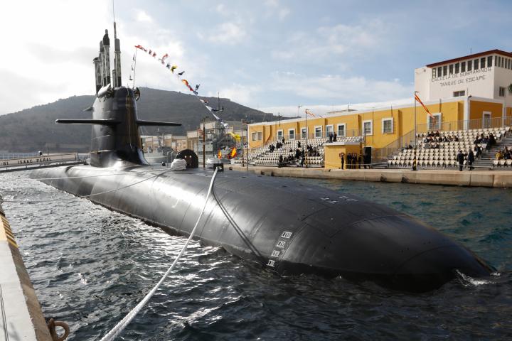 El submarino S-81 'Isaac Peral'.