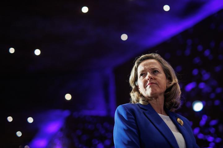 La vicepresidenta primera y ministra de Asuntos Económicos, Nadia Calviño, en una imagen de archivo.