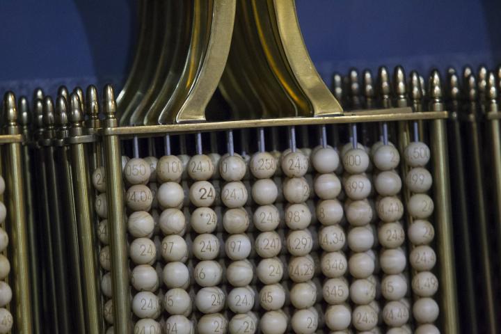 Bolas del sorteo de la Lotería de Navidad.