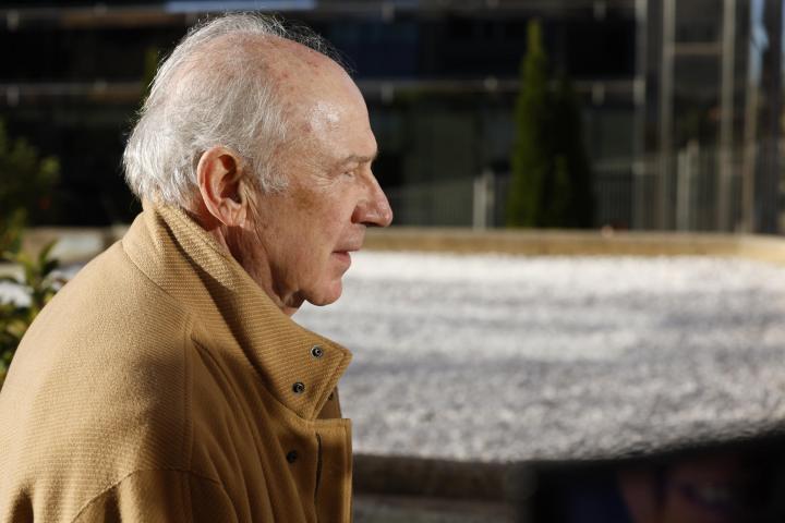 El exvicepresidente del Gobierno, Rodrigo Rato a su llegada este viernes a la Audiencia Provincial de Madrid donde se le juzga para aclarar el origen de su fortuna.