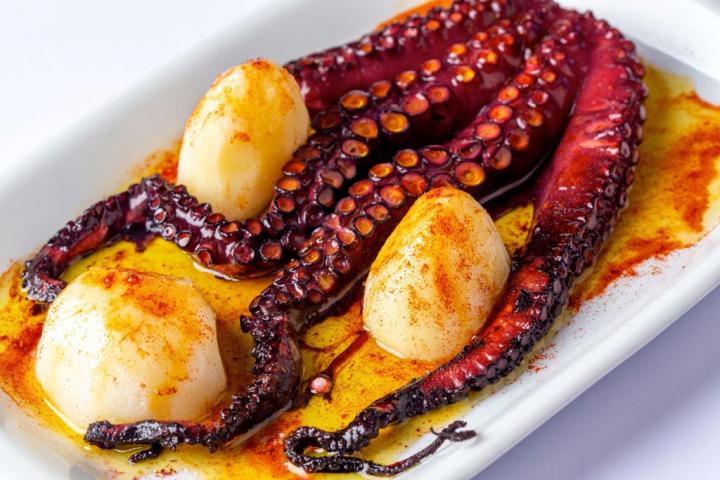 El pulpo del Cantábrico de la conservera El Viejo Pescador, el mejor del mundo.