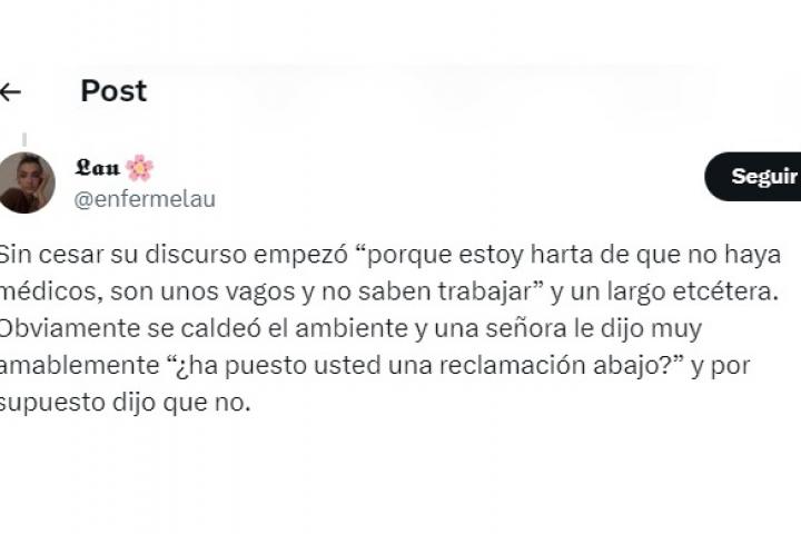 El tuit de @enfermeLau