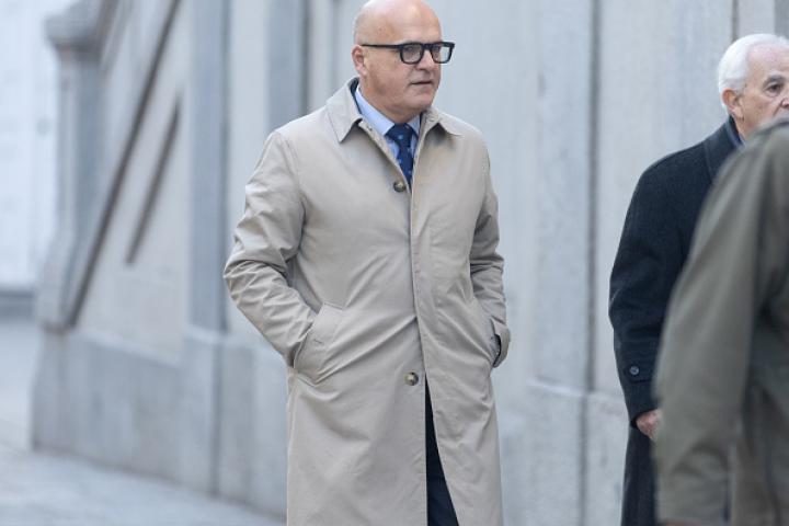 El senador popular y expresidente de la Diputación de Ourense, Jose Manuel Baltar, a su llegada al Tribunal Supremo.