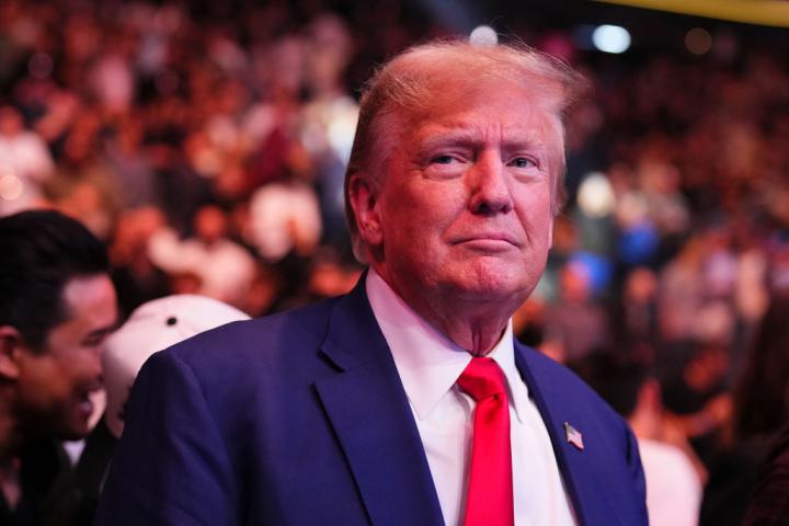 Donald Trump en un combate de la UFC celebrado hace unos días en Las Vegas.