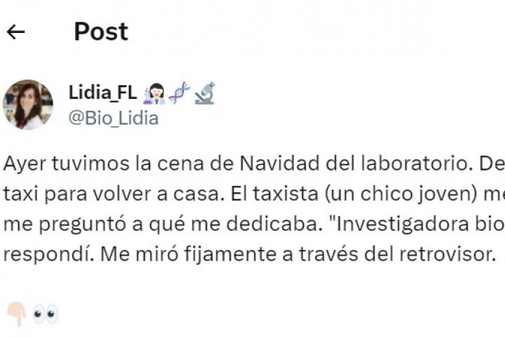 El mensaje de @bio_lidia
