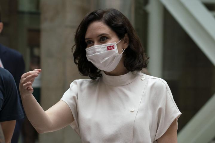 La presidenta madrileña, Isabel Díaz Ayuso.