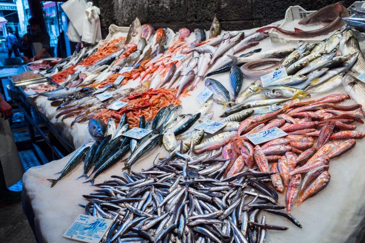 Imagen de archivo de una pescadería.