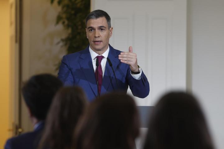 El presidente del Gobierno, Pedro Sánchez