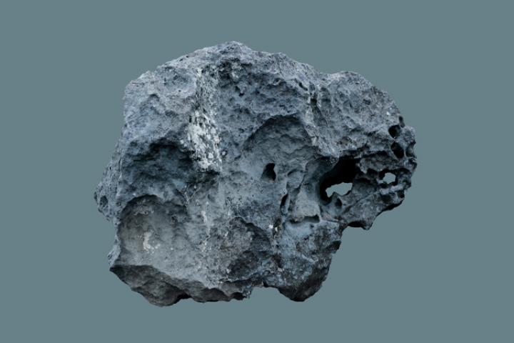 Imagen de archivo de un meteorito.