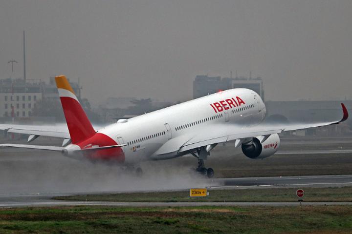 Un avión de Iberia Airbus A350-94, en una imagen de archivo.