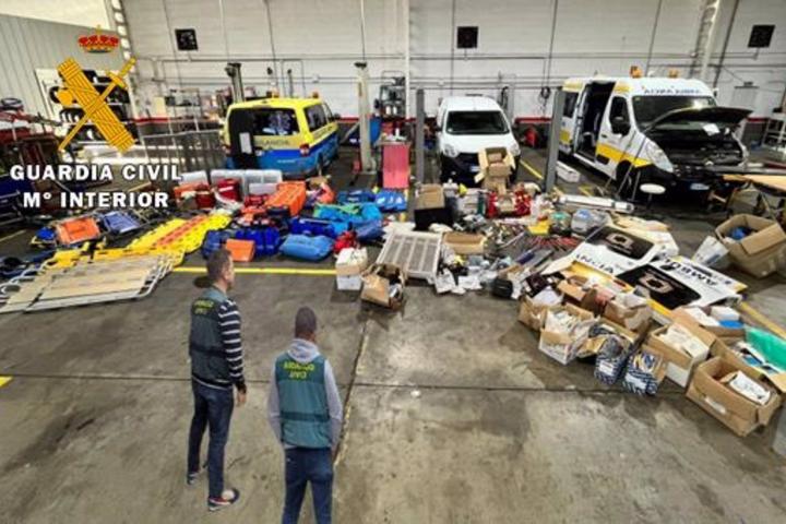 Una de las naves registradas, en el marco de la 'operación Ambulanza'.