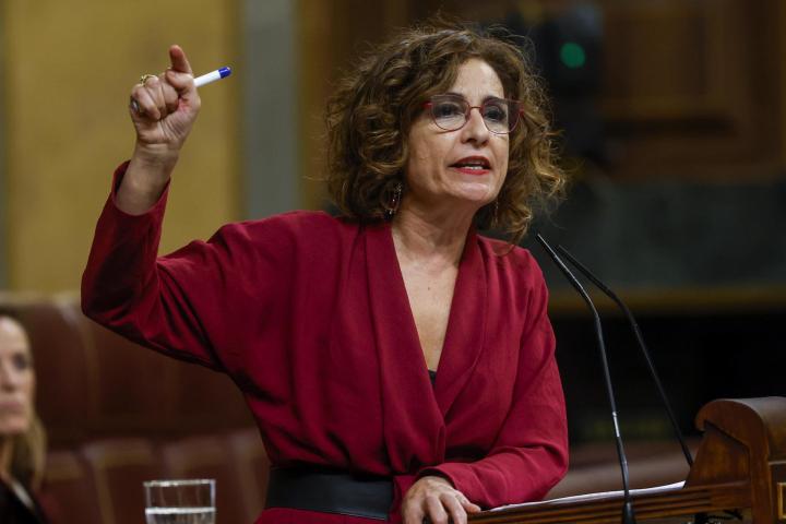 La hasta ahora vicepresidenta cuarta y ministra de Hacienda, María Jesús Montero, en una imagen de archivo.